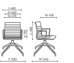 krzesło konferencyjne typ 2 x 3
