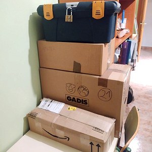 Cajas 21–30, Bicicleta x 1, Bolsa x 2, Amplificador para guitarra x 1