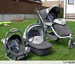 wózek dziecięcy 3 częściowy (spacerówka,gondola,nosidełko)