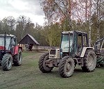 Ciągnik rolniczy i przyczepa HDS