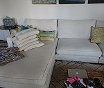 Sofa compuesto por tres módulos independientes