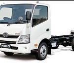 2 small trucks, Hino 300, just chassis witout box