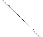 One Olympic barbell with collars - Weight 23 kilo,  length 220 cm