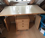 Desk with accessories