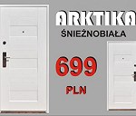 Drzwi Wejściowe Stalowe Białe Grube ARKTIKA HIT!
