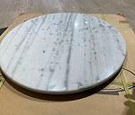 blat stołu marmurowy srednica 80 cm