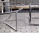 Metalowa podstawa stołu i szafki
